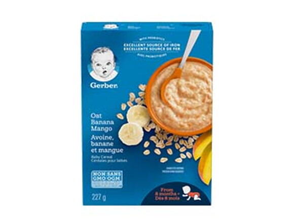 Gerber oatmeal store and banana cereal