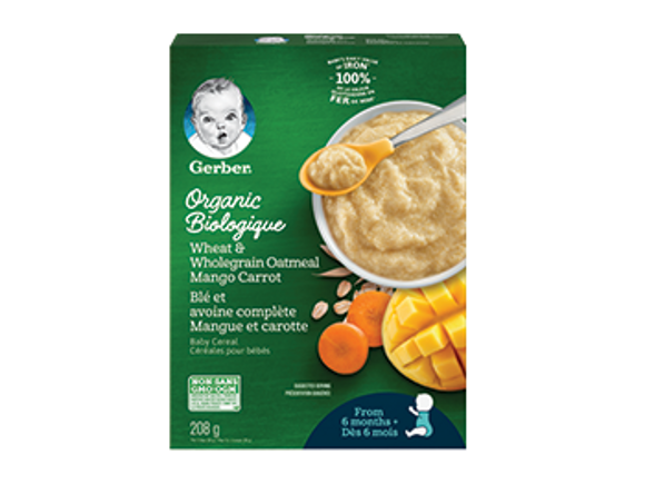 GERBER CEREAL Stage 2 - Oat and Prune, Baby Food, Cereal, 6+ months, 227 g,  6 Pack - PACKAGING MAY VARY : : Grocery & Gourmet Food
