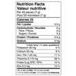 Veggie Hearts Tomato Nutrition Table